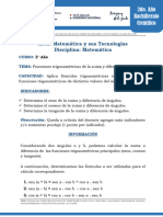 Matematica-2-Curso-Suma y Diferencia de 2 Ángulos