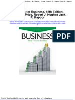 Test Bank For Business 12th Edition William M Pride Robert J Hughes Jack R Kapoor