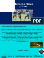 7 Ano EDUCAçâO FìSICA Ativ. 09 Ultimate Frisbee