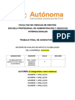 Facultad de Ciencias de Gestión Escuela Profesional de Administración Y Negocios Internacionales