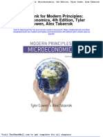 Test Bank For Modern Principles Microeconomics 4th Edition Tyler Cowen Alex Tabarrok