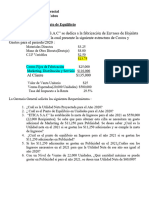 Casos 1 - 2 Punto de Equilibrio