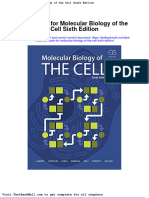 Test Bank For Molecular Biology of The Cell Sixth Edition