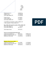 Befes-203 Preperation + MMF Volume Calculation Sheet