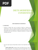 Diets Modified in Consistency