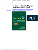 Test Bank For Mosbys Guide To Physical Examination 6th Edition Seidel
