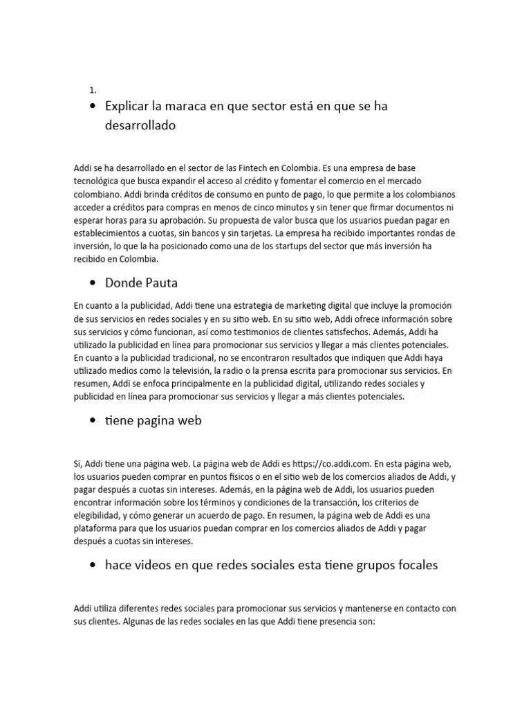 Explicar La Maraca en Que Sector Está en Que Se Ha Desarrollado PDF