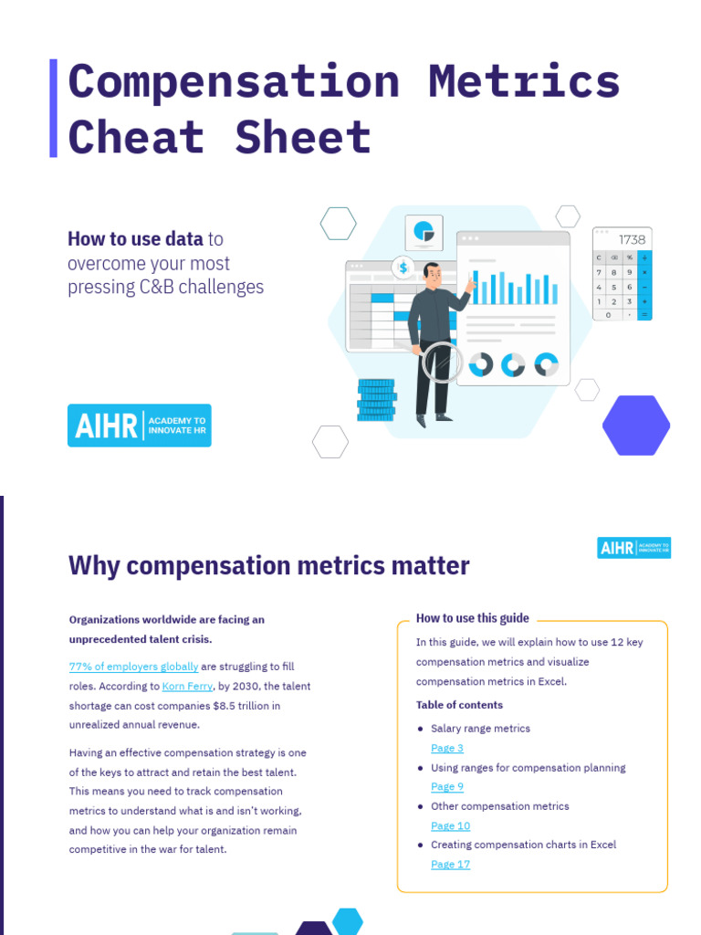 AIHR Compensation Metrics Cheat Sheet 1698162699 | PDF | Percentile ...