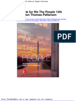 Test Bank For We The People 13th Edition Thomas Patterson