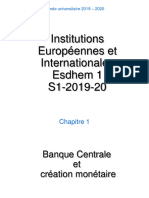 Institutions Européennes Chapitre 1 Banque Centrale