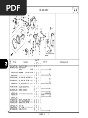 XZ100 Partsbook Part2-'09YM | PDF | Screw | Machines