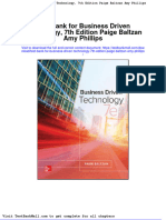 Test Bank For Business Driven Technology 7th Edition Paige Baltzan Amy Phillips