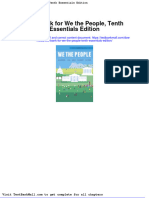 Test Bank For We The People Tenth Essentials Edition