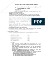 Persyaratan Teknis Protokol Dusun II Menuju Dusun III Desa Mangga Kec. Stabat