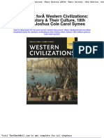 Test Bank For Western Civilizations Their History Their Culture 18th Edition Joshua Cole Carol Symes