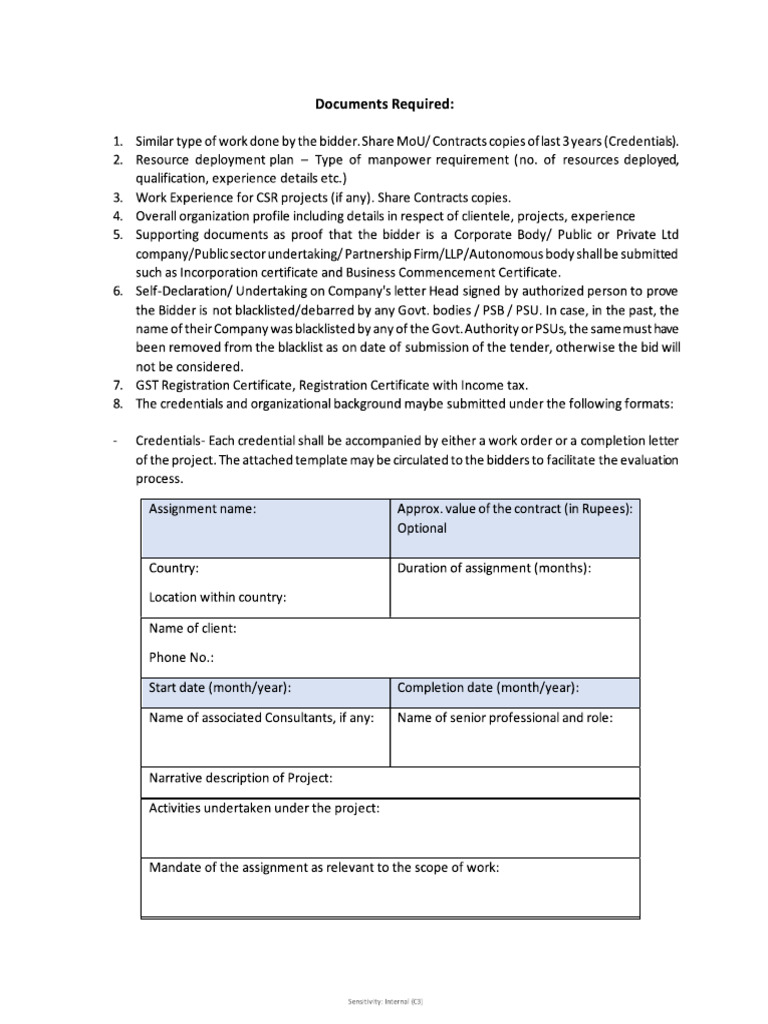 Docs Required | PDF