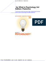 Test Bank For What Is Psychology 3rd Edition Pastorino