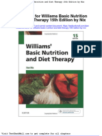 Test Bank For Williams Basic Nutrition and Diet Therapy 15th Edition by Nix
