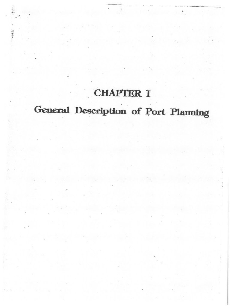 Guidelines On Port Planning | PDF