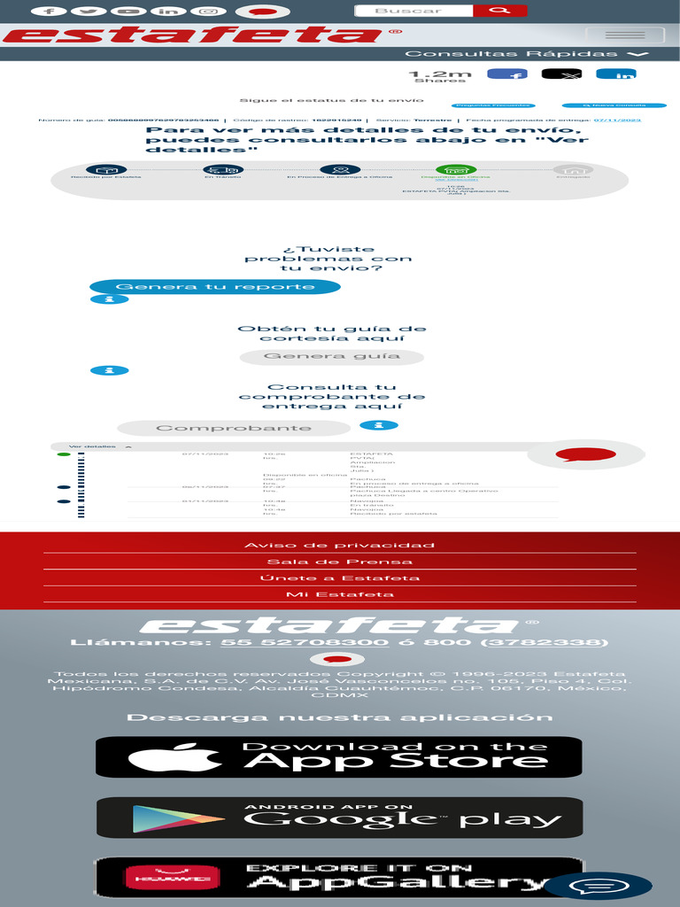 RASTREO DE ENVIO ESTAFETA intelligence overview