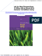 Test Bank For New Perspectives Microsoft Office 365 Excel 2019 Comprehensive 1st Edition Carey