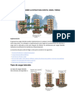 CARGAS LATERALES SOBRE LA ESTRUCTURA (Viento, Sismo, Empujes)