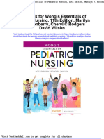 Test Bank For Wongs Essentials of Pediatric Nursing 11th Edition Marilyn J Hockenberry Cheryl C Rodgers David Wilson