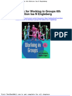 Test Bank For Working in Groups 6th Edition Isa N Engleberg
