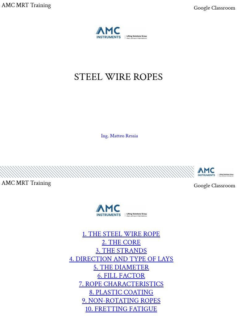 Steel Wire Ropes PDF Wire Rope