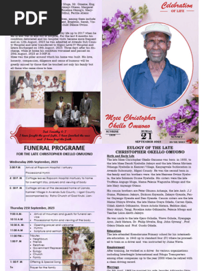 Funeral Program