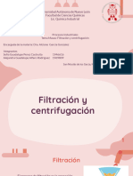 Filtracion y Centrifugacion