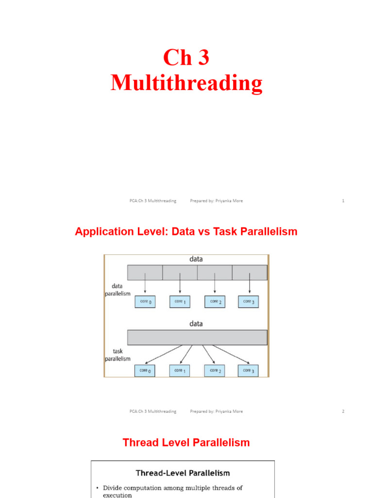 Multithreading Concepts and Techniques | PDF | Parallel Computing ...