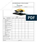 Cutting MC Check List