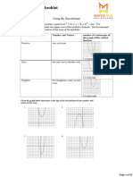 Quadratics Booklet Exam