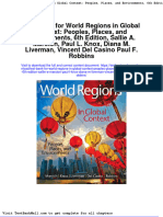 Test Bank For World Regions in Global Context Peoples Places and Environments 6th Edition Sallie A Marston Paul L Knox Diana M Liverman Vincent Del Casino Paul F Robbins