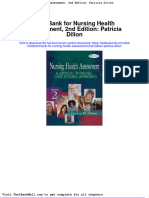 Test Bank For Nursing Health Assessment 2nd Edition Patricia Dillon