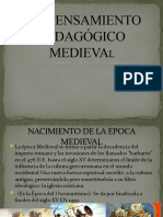 2 El Pensamiento Pedagógico Medieval