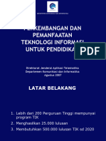 Perkembangan Dan Pemanfaatan Teknologi Informasi Untuk Pendidikan