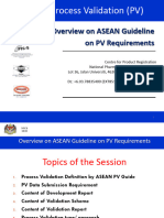 Overview On ASEAN Guideline On PV Requirements