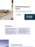 Banking Management System in 15 Pages
