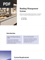 Banking Management System in 15 Pages