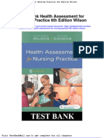 Test Bank Health Assessment For Nursing Practice 6th Edition Wilson
