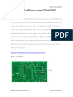 What Is The Difference Between PCB and PCBA
