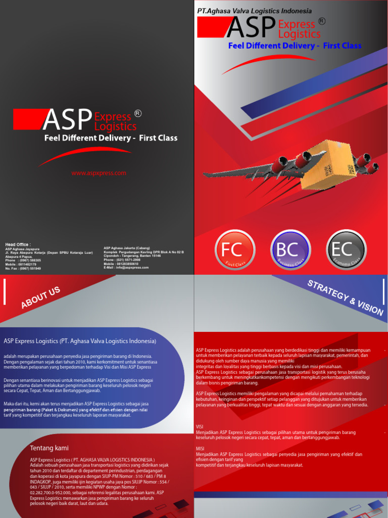 Layanan Pengiriman ASP Express Logistics | PDF