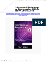 Test Bank Interpersonal Relationships Professional Communication Skills For Nurses 8th Edition Arnold