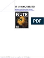 Test Bank For Nutr 1st Edition