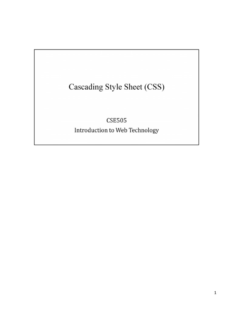 PPT-2 CSS | PDF | Html Element | Html