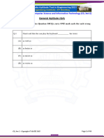 GATE Computer Science and Technology Set 2 Previous Year Question Paper 2021