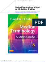 Test Bank Medical Terminology A Short Course 6th Edition Chabner