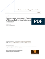 Disempowering Minorities - A Critique of Wilkinsons Task For Soc